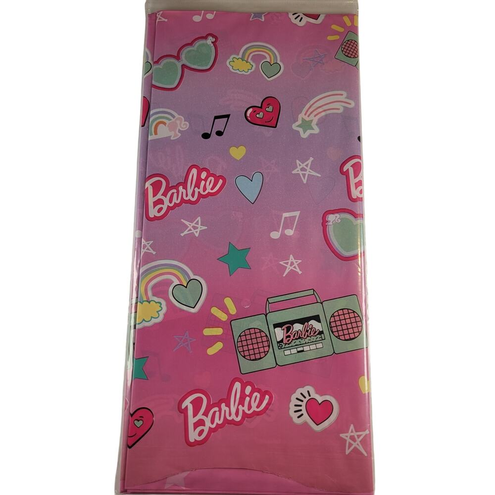 Barbie Plastic Tablecover 54x96in Birthday Party Table Cover Table Cloth